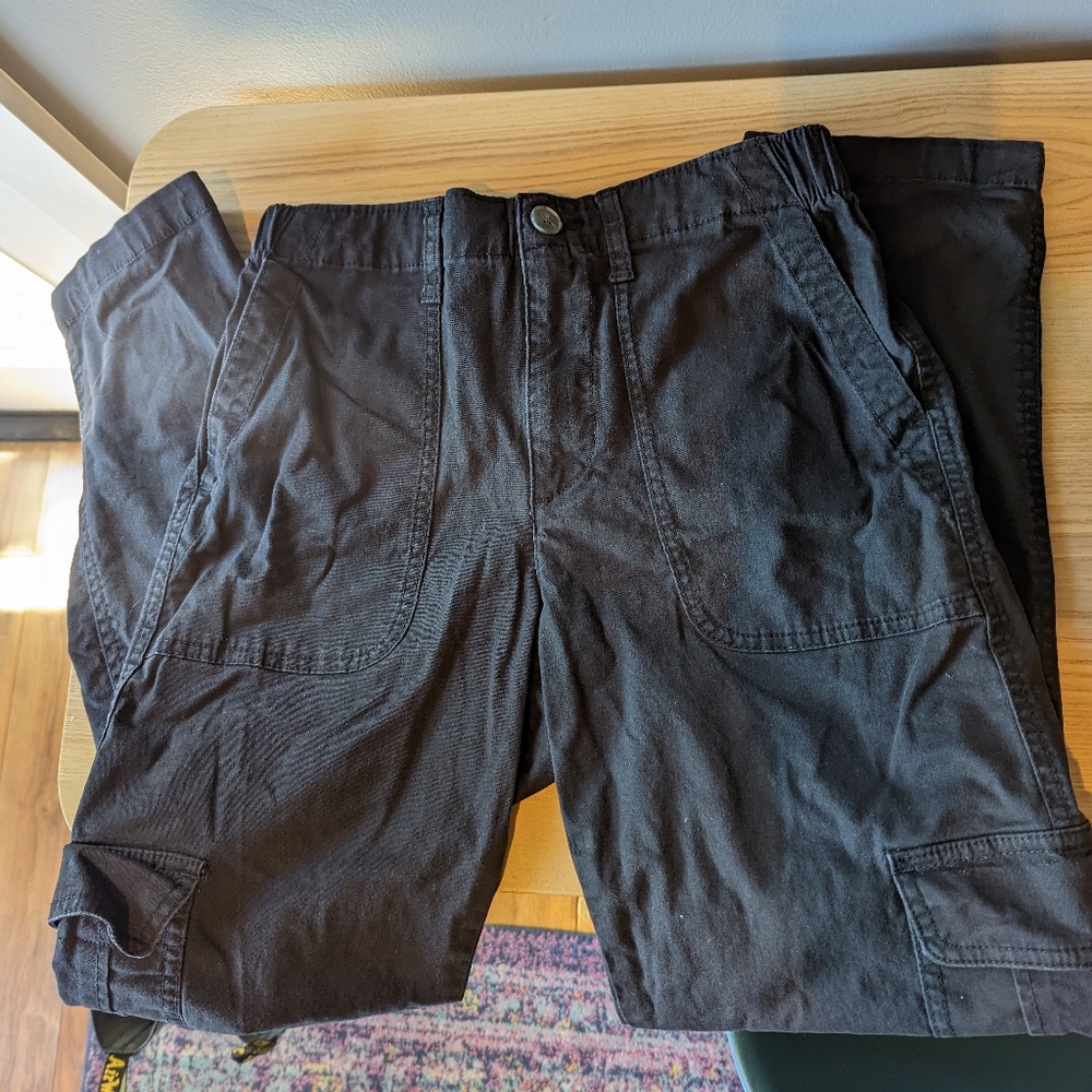 Old Navy Black Cargo Chino
